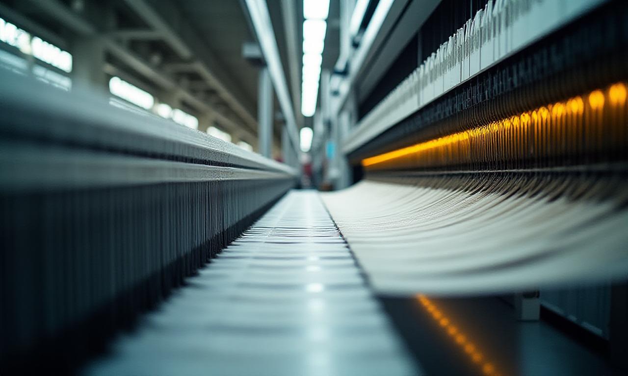 Precision textile machinery in a modern facility